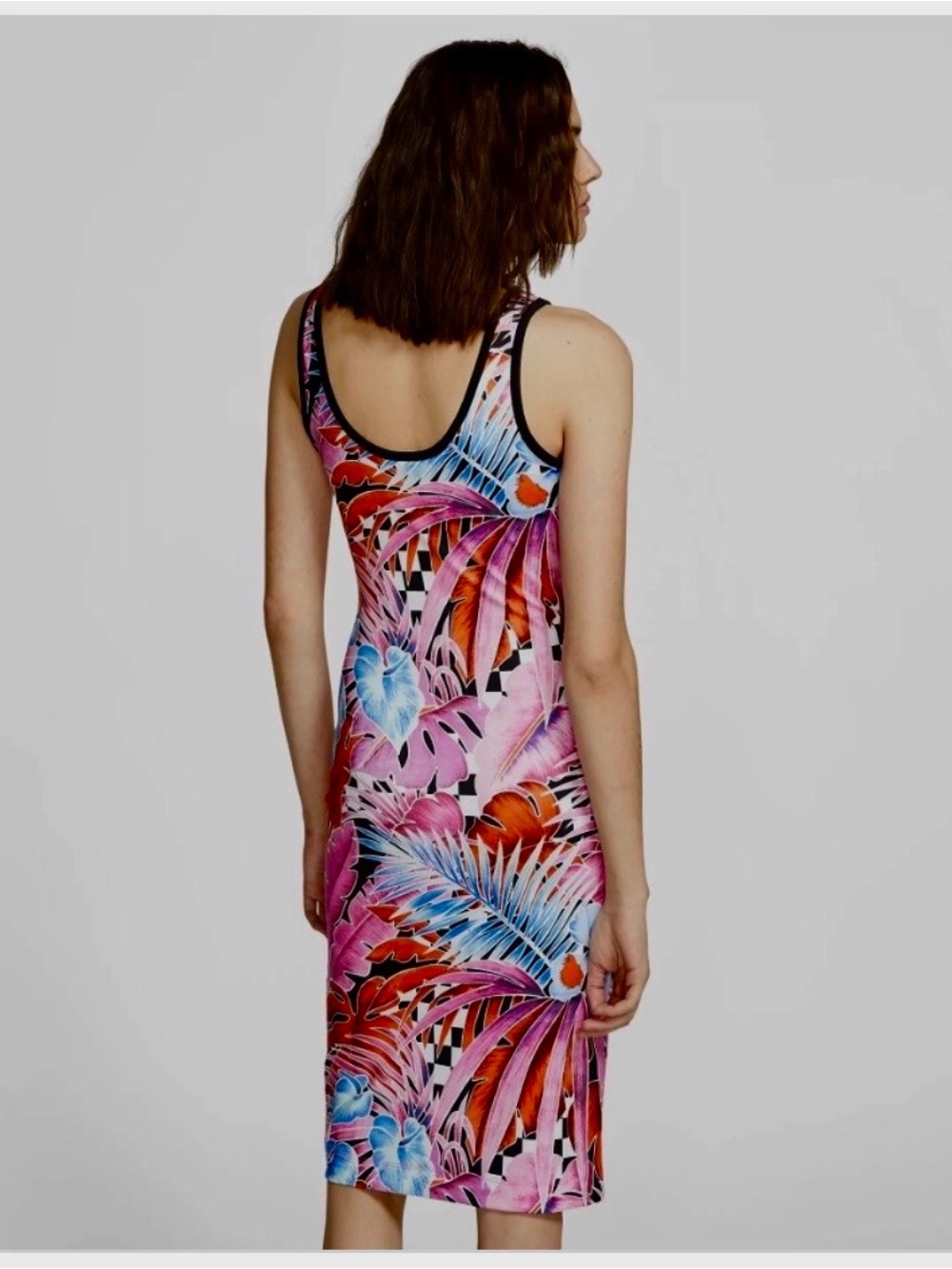 Nike Pink Tropical Print Dress Size M